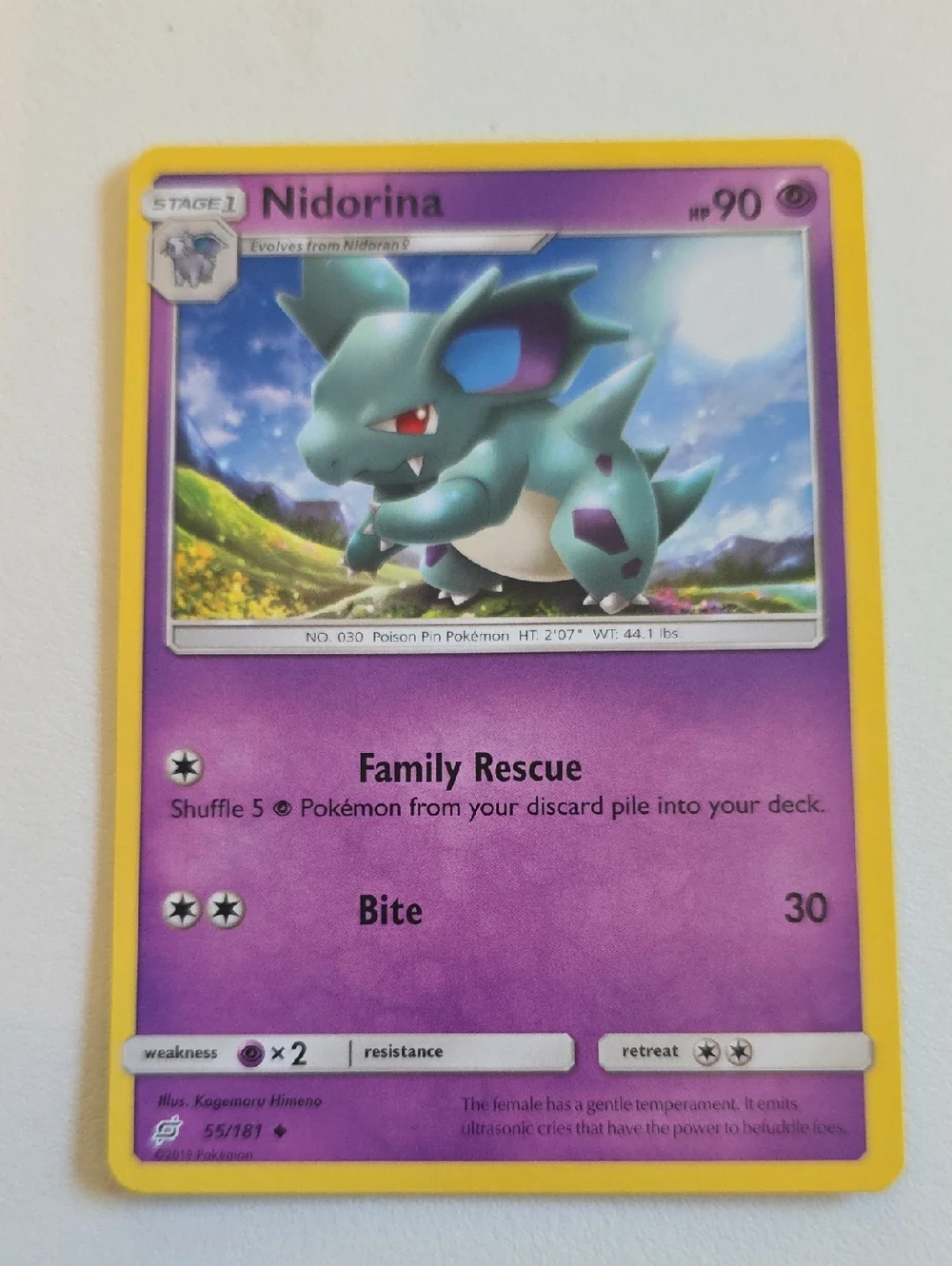 Pokemon Team Rocket's Nidoran, Nidoran♀, And Nidorina Cards